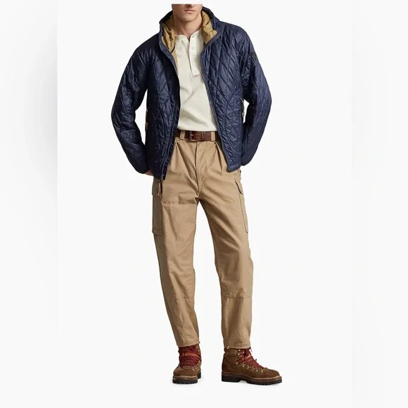 NWT! Polo by Ralph Lauren  Holborn Quilted Hooded Jacket Men’s Size L Navy - Picture 2 of 15